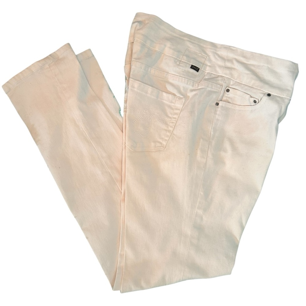 Jag Jeans Women's White Straight-Leg Jeans-Slim Leg